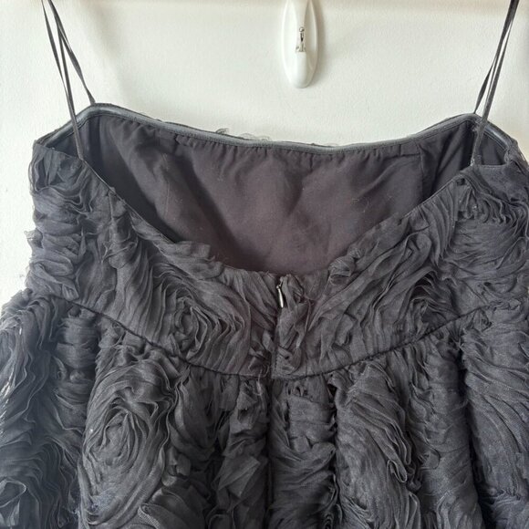 Zara Structured Floral Mini Dress NWT Black Size XL Blogger Fav - Picture 10 of 12
